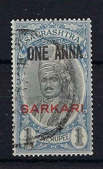 Image of Indian Feudatory States ~ Soruth O18 FU